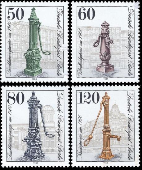 BERLİN ALMANYA 1983 1983 Su Pompaları