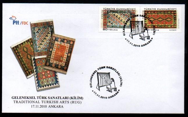 2010 GELENEKSEL TÜRK SANATLARI KİLİM FDC