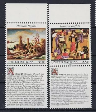 1993 BİRLEŞMİŞ MİLLETLER İNSAN HAKLARI TABLOLAR MNH
