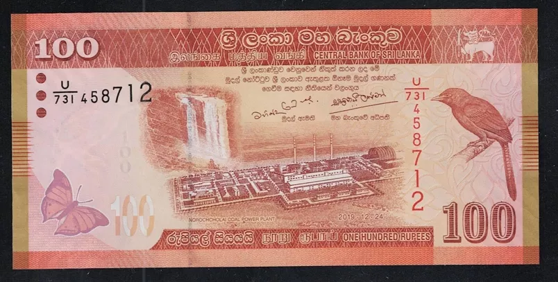 SRİ LANKA 100 RUPEES 2019, ÇİL