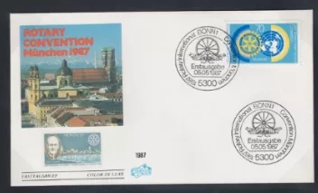 Almnaya 1987 Uluslararası Rotary Kulübü Dünya Kongresi, Münih FDC