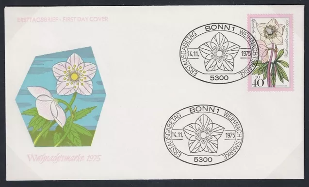 Almanya 1975 Çiçekler FDC
