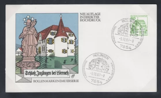 Almanya 1987 Kaleler ve Saraylar, Nadir 6’lı FDC Set