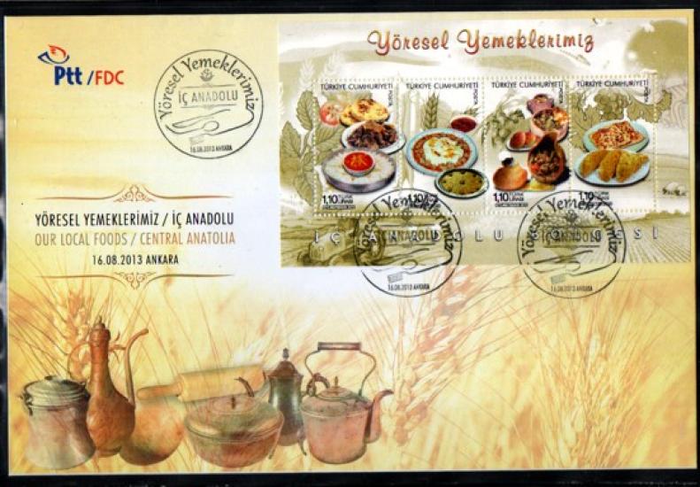 2013 YÖRESEL YEMEKLERİMİZ İÇ ANADOLU FDC Türkçe