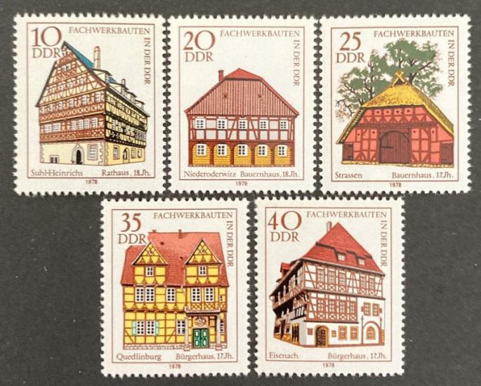 ALMANYA DDR 1978 TARİHİ BİNALAR