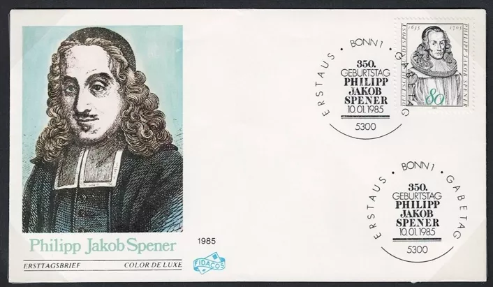 1985 Almanya Philipp Jakob Spener’in 350. doğum günü fdc
