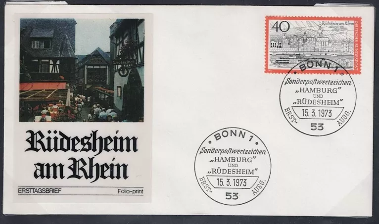 Almanya 1973, Rüdesheim FDC