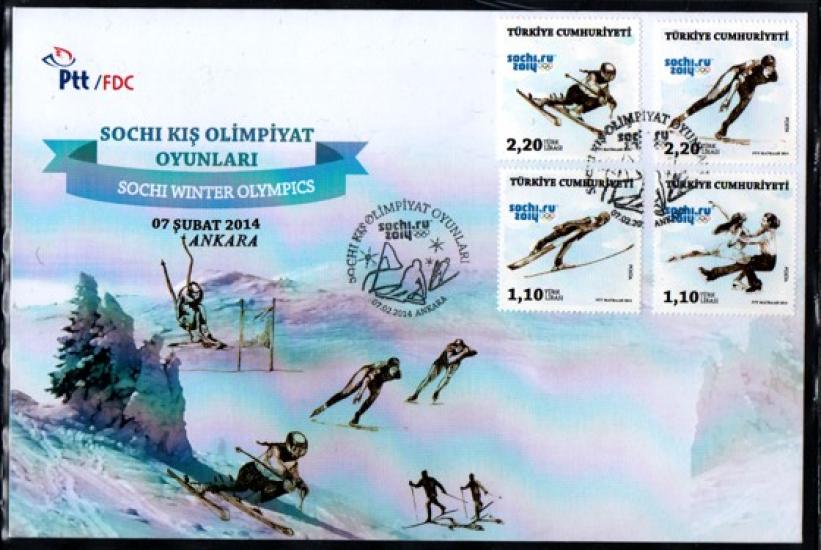 2014 SOCHI KIŞ OLİMPİYAT OYUNLARI FDC