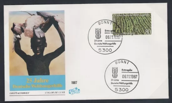Almanya 1987 Alman Dünya Açlık Yardımının 25. yılı FDC