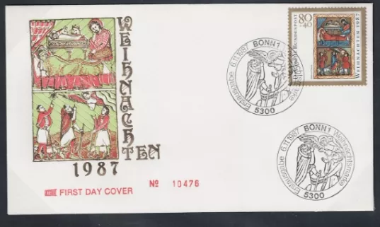 Almanya 1987 Noel FDC