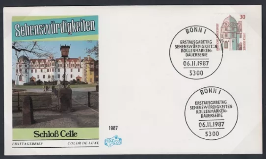 Almanya 1987 Görülecek Yerler; Celle Kalesi’nin Köşe Kulesi FDC