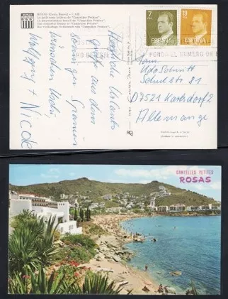 Costa Brava Rosas Kartpostalı: 1970’lerden Postadan Geçmiş Akdeniz Tatil Hatırası
