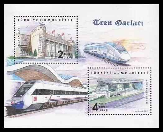 2019 TREN GARLARI ANKARA GARI BLOK MNH