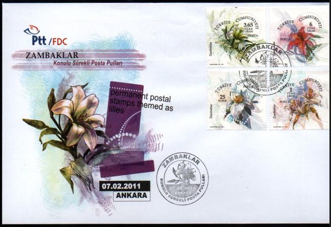 2011 ZAMBAKLAR KONULU SÜREKLİ FDC