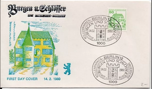 Almanya Berlin 1980 fdc