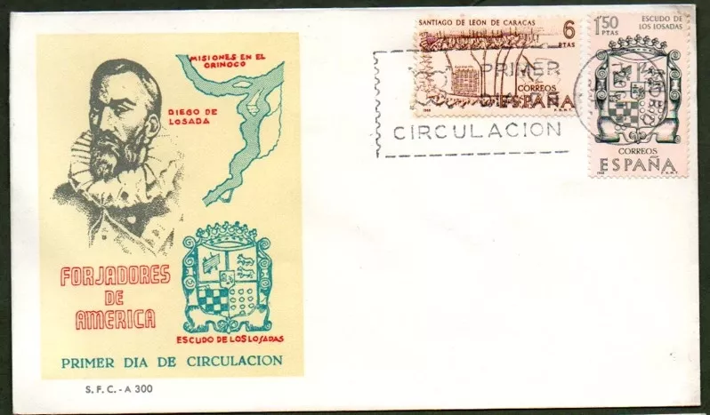 İspanya 1975 Santiago de León de Caracas FDC