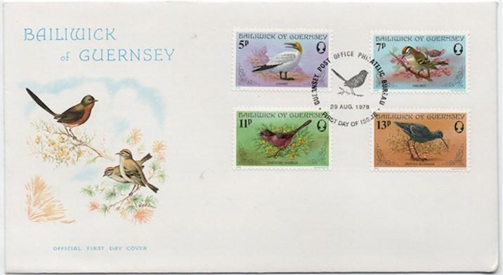 Guernsey 1978 Kuşlar FDC
