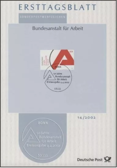 Almanya ETB, Ersttagsblatt 14/2002 – 200 Jahre Friedrich Schinkel