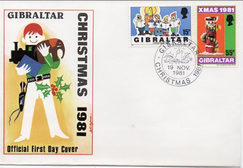 Gibraltar 1981 Noel FDC
