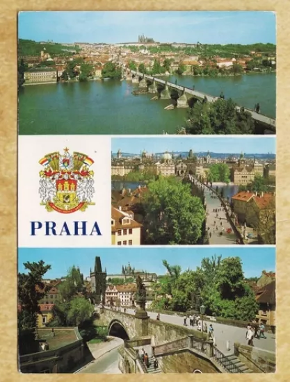Prag Panoraması Kartpostalı