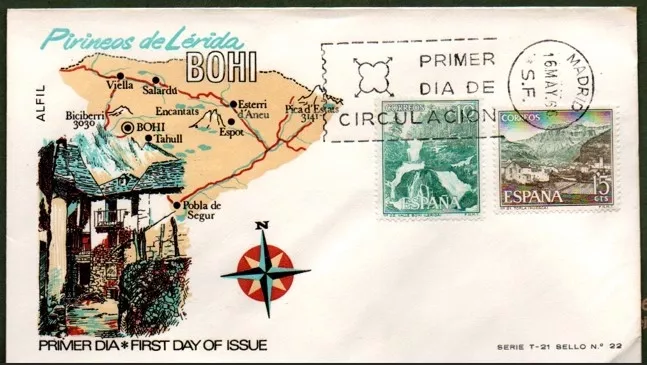 İspanya 1966 Bohi Vadisi FDC