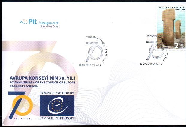 2019 AVRUPA KONSEYİ’NİN 70.YILI ÖZEL GÜN ZARFI