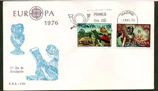 İspanya 1976 El Sanatları, Europa Cept FDC