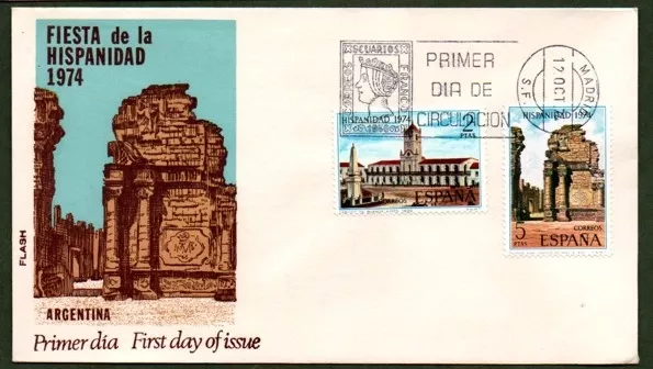 İspanya 1974 Arjantin FDC
