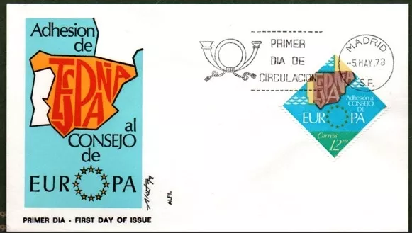 İspanya 1978 İspanya Evrupa Konseyine Katıldı, FDC