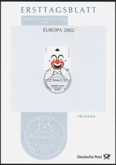 Almanya ETB, Ersttagsblatt 16/2002 – 200 Jahre Clemens Brentano