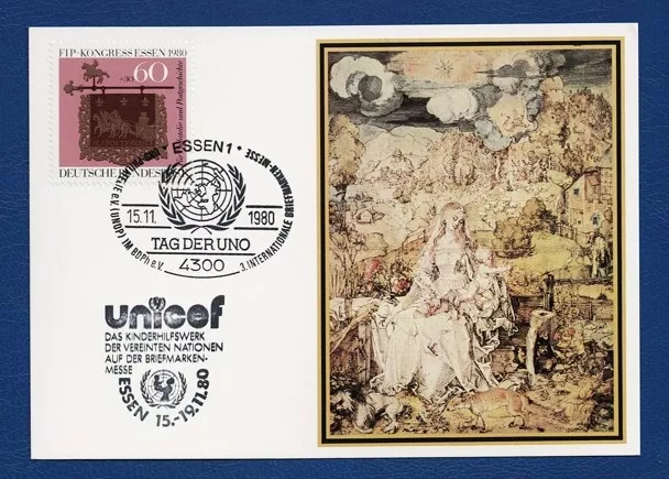 UNICEF – Birleşmiş Milletler Çocuk Fonu, 15–19 Kasım 1980 Essen Pul Fuarı’nda