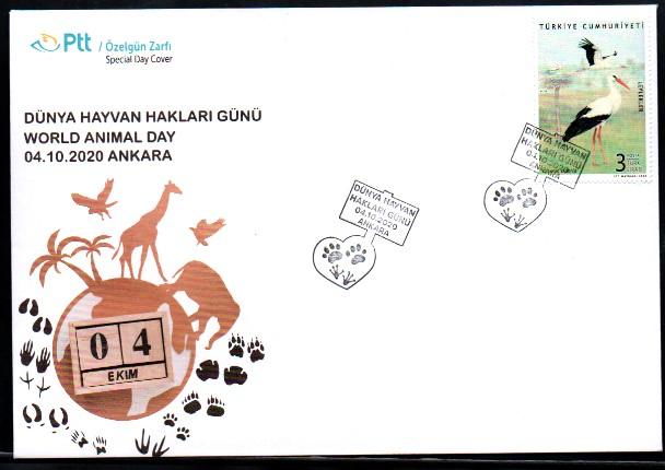 2020 DÜNYA HAYVAN HAKLARI GÜNÜ ÖZEL GÜN ZARFI