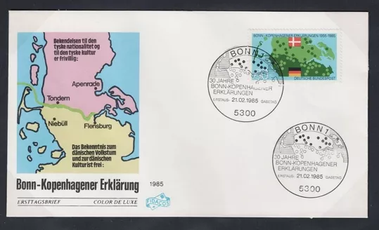 1985 Almanya Bonn-Kopenhag Deklarasyonu’nun 30. yılı FDC