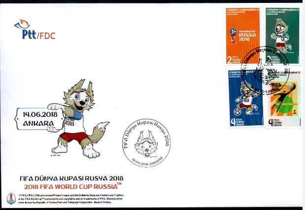 2018 FIFA DÜNYA KUPASI RUSYA FDC