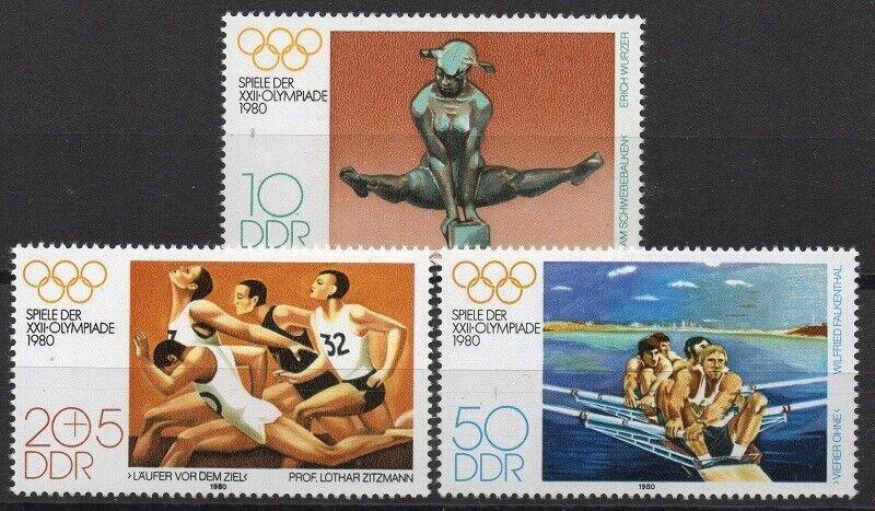 ALMANYA DDR 1980 Olimpiyat Oyunları - Moskova, SSCB