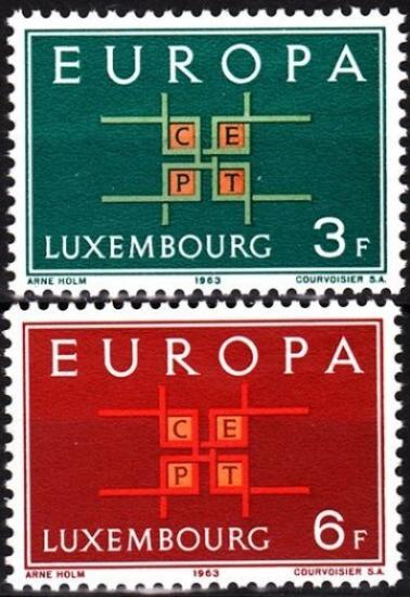 1963 Lüksemburg Europa Cept,