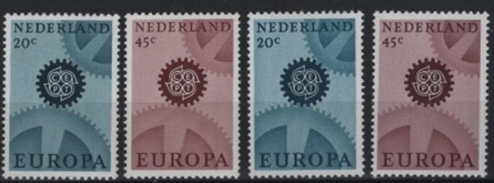 1967 HOLLANDA EUROPA CEPT TAM SET