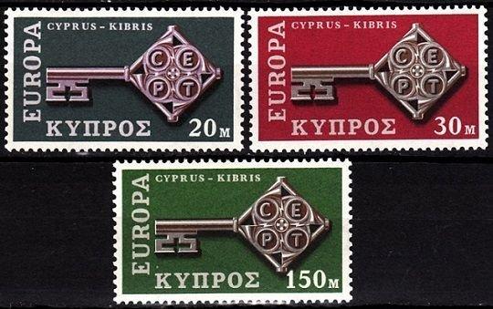 1968 KIBRIS EUROPA CEPT