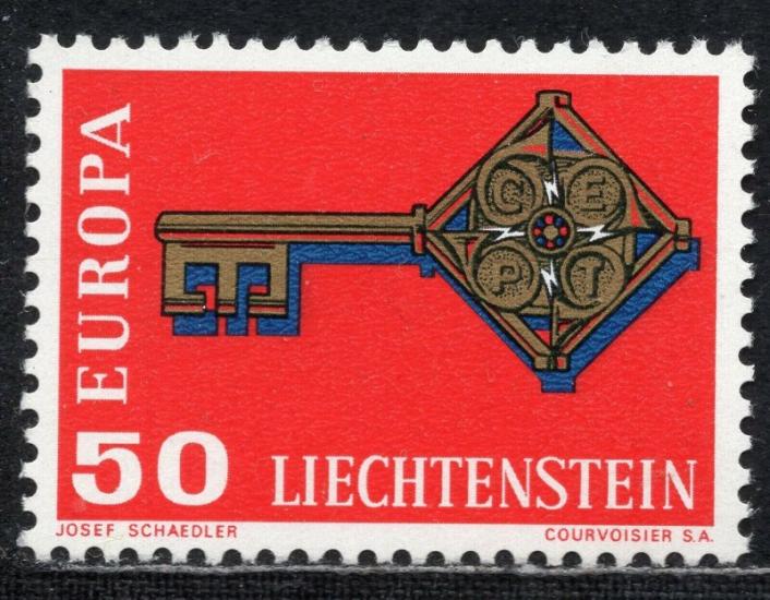 1968 LIECHTENSTEIN EUROPA CEPT