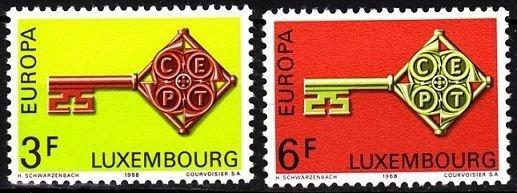1968 LÜKSEMBURG EUROPA CEPT