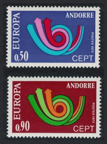 1973 ANDORRA FRANSA EUROPA CEPT, 1973 Andorra Fransa Avrupa Europa Cept,
