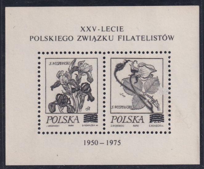 POLONYA 1974 ÇİÇEKLER STANİSLAW WYSPİANSKİ ÇİZİMLERİ