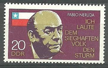 ALMANYA DDR 1974 PABLO NERUDA