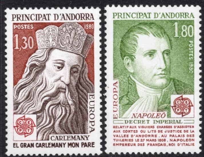 1980 Andorra Fransa Europa Cept