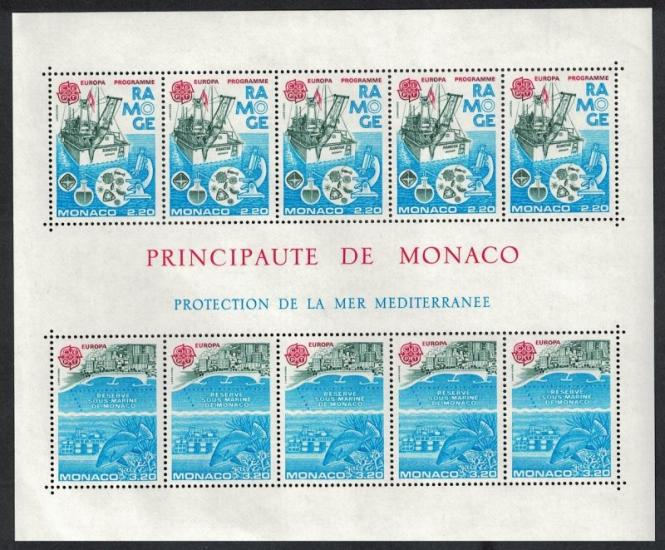 1986 MONAKO EUROPA CEPT BLOK