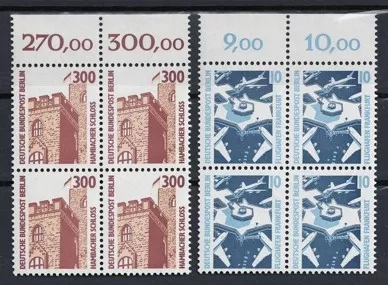 ALMANYA BERLİN 1988 GÖRÜLECEK YERLER 4 Lü Blok Set