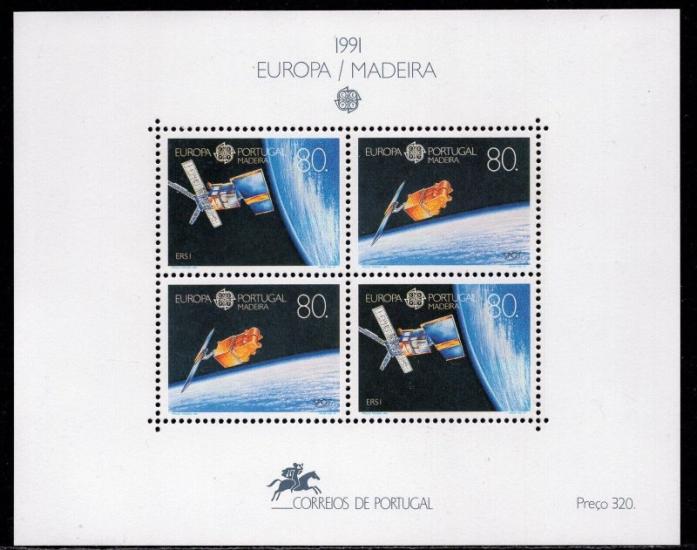 1991 PORTEKİZ MADEİRA EUROPA CEPT  - Avrupa Havacılık ve Uzay