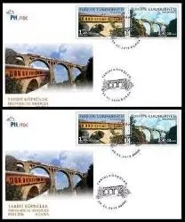 2016 TARİHİ KÖPRÜLER (ADANA- BURSA) 2 ZARF FDC