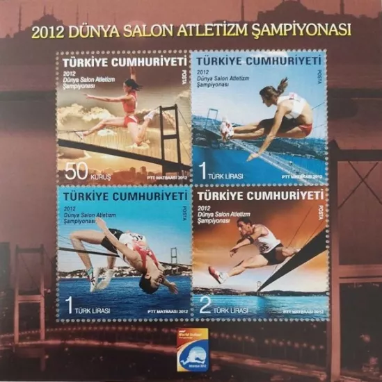 2012 ATLETİZM ŞAMPİYONASI ANMA MNH BLOK