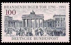 ALMANYA 1991 Brandenburger Tor’un 200. Yıldönümü